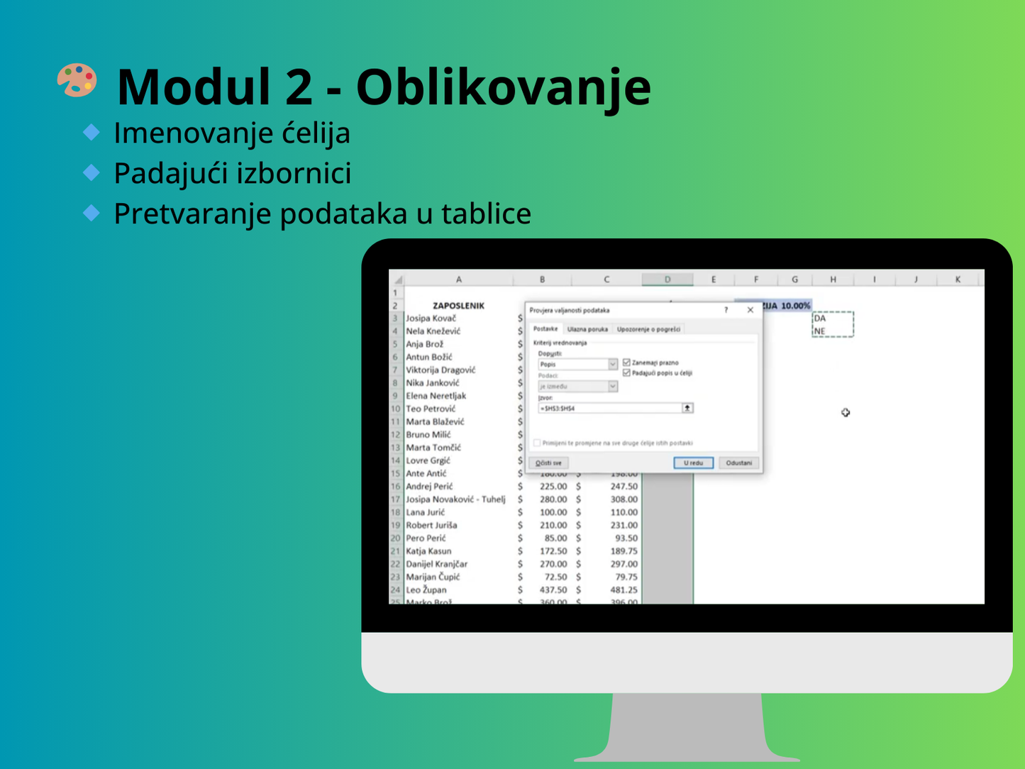 Excel tečaj: EXCEL 101 – Od početnika do sigurnog korisnika