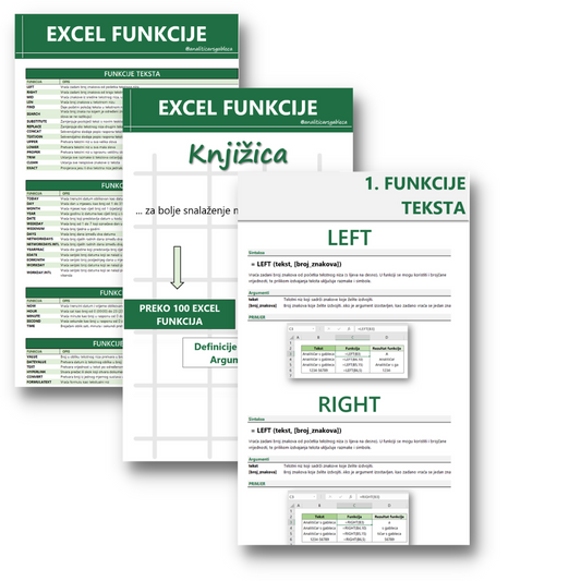 Excel Knjižica + Funkcije